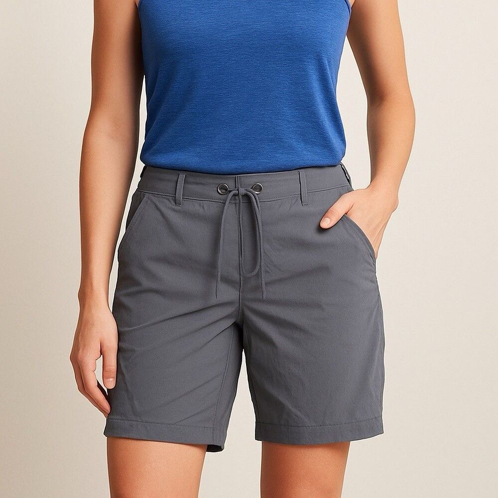 Columbia Omni-Shield Women’s Hiking Shorts Sz 4 Advanced Repellency Outdoor Gray